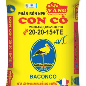 NPK CON CÒ  20-20-15+TE AVS Nhãn vàng